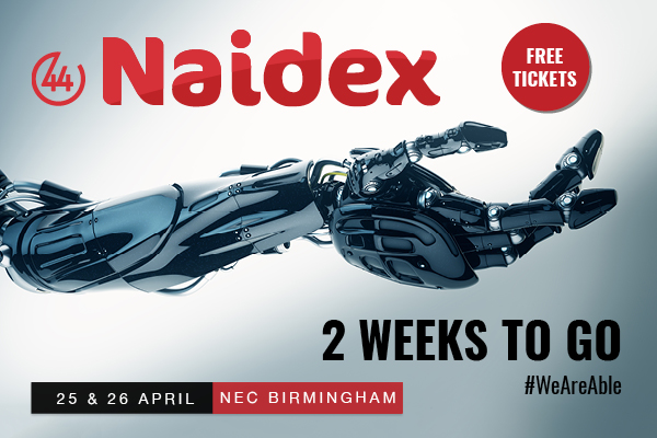 Naidex Banner - 2 weeks to go