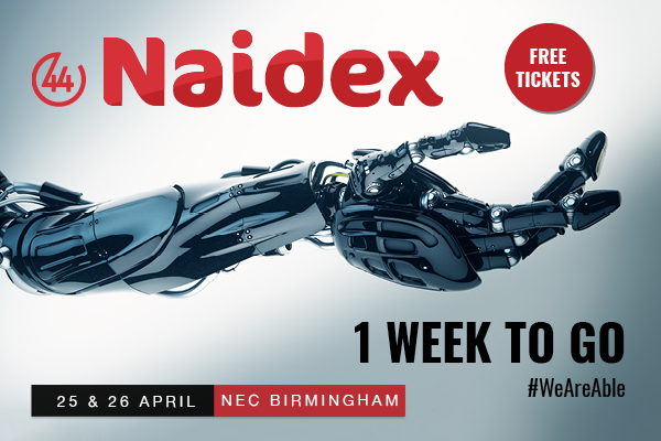 Naidex Banner - 1 week to go