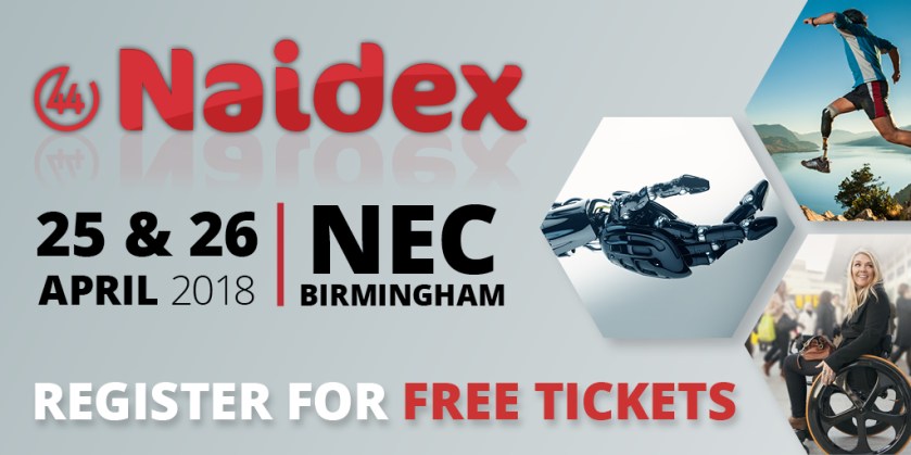 Naidex Banner - Register for free tickets