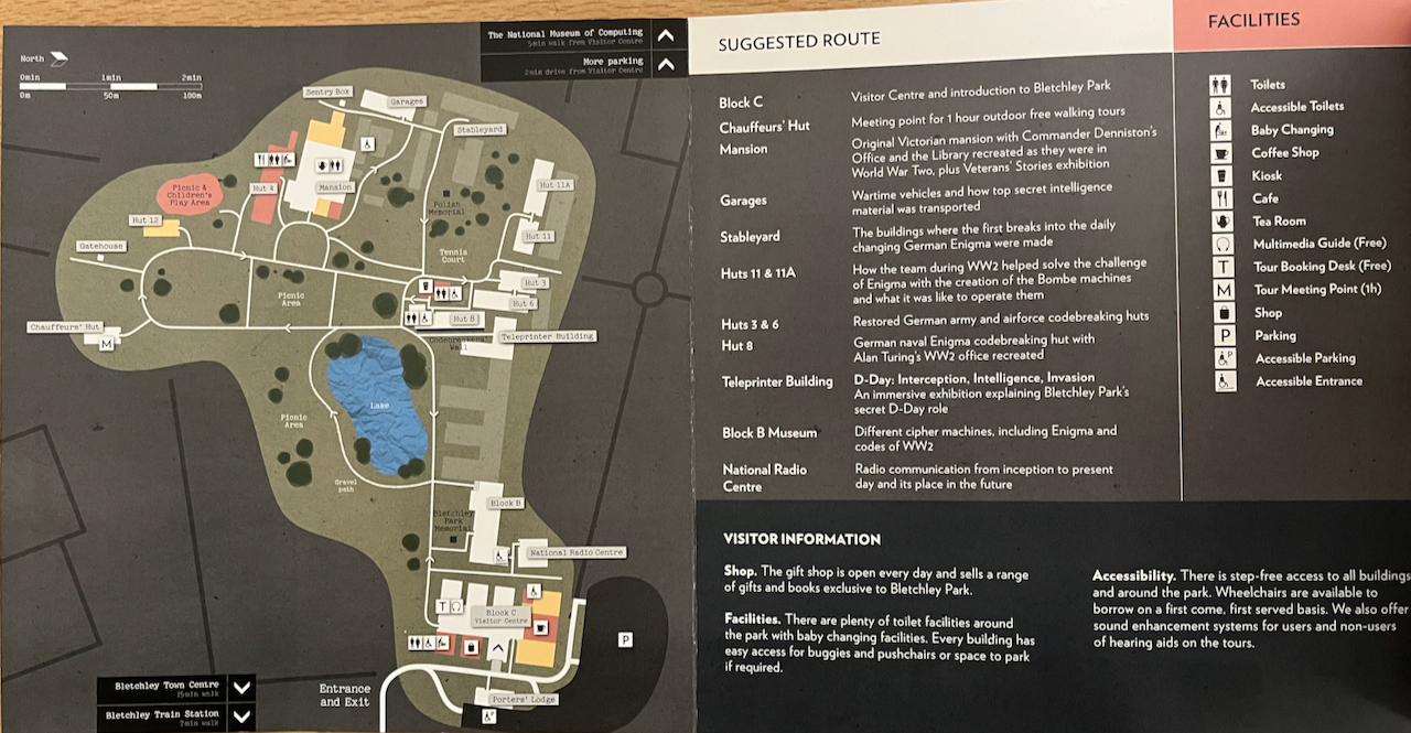 Map of Bletchley Park