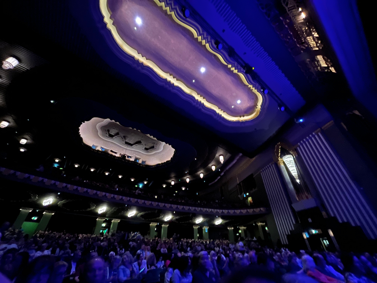 The large auditorium of the Hammersmith Apollo.