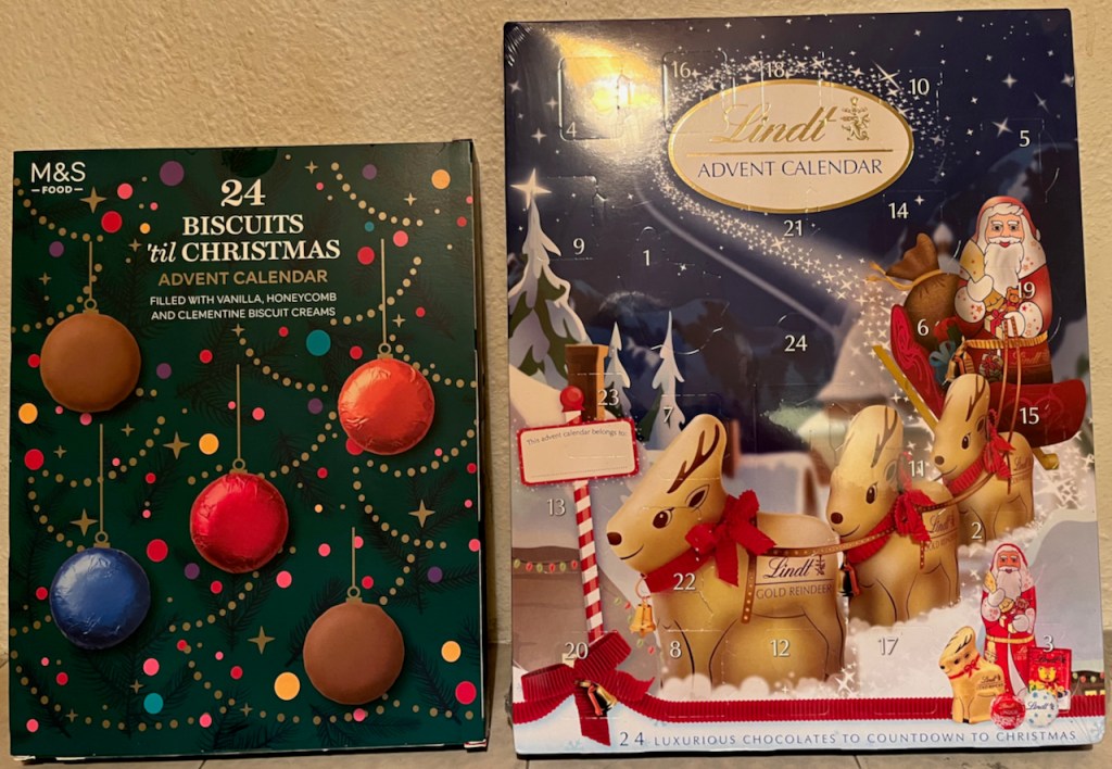 M&S Chocolate Biscuits & Lindt Chocolate Advent Calendars