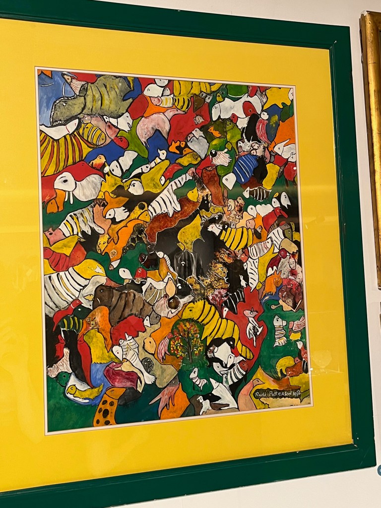 A photo from Rudi Patterson's Africa series, showing a mixture of animals in vibrant colours.