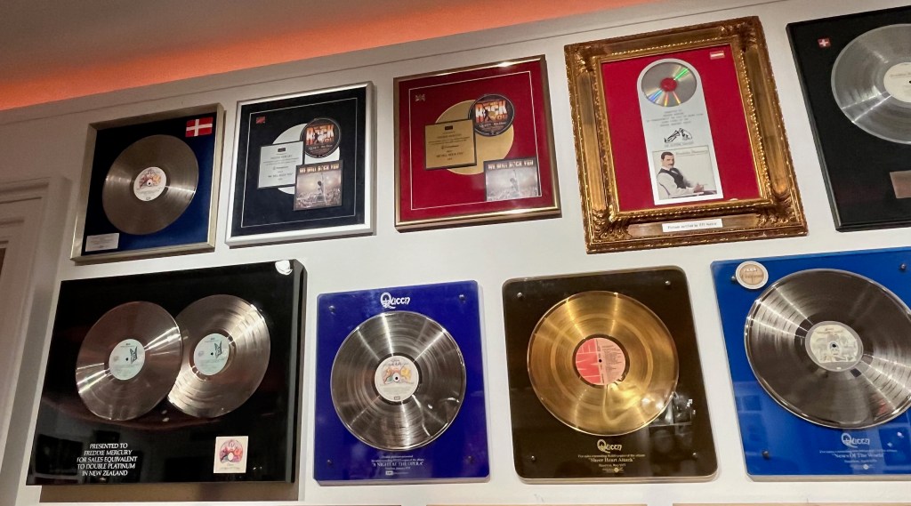 Disc sales awards for A Night At The Opera, the soundtrack to the We Will Rock You musical, The Freddie Mercury Album, Sheer Heart Attack and News Of The World.